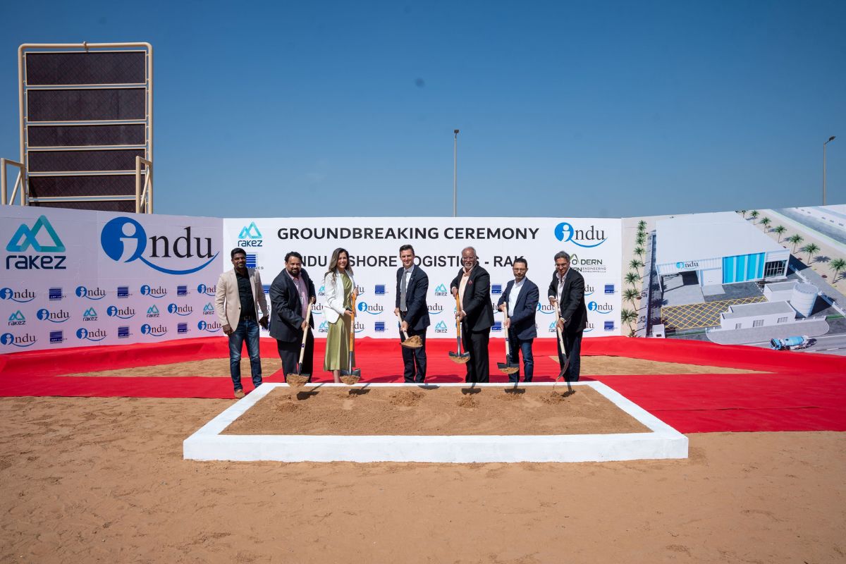 Indu logistics facility construction in Al Hamra